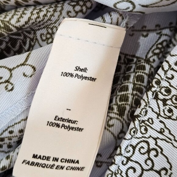 Cinq A Sept Charley Long Sleeve Botanical Dress Ruffle Detail Size 10 Blue - Picture 11 of 14